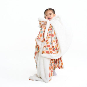 Pumpkin Patch Fall Bamboo and Fleece Throw Blanket Gift