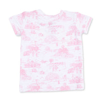 Golf Toile Pink - Loungewear Short Set