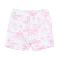 Golf Toile Pink - Loungewear Short Set