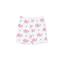 Bubbly Whale with Bow  Pink - Loungewear Short Set