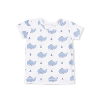 Bubbly Sailor Whales Blue - Loungewear Short Set