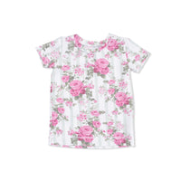 Cabbage Rose Stripe - Loungewear Short Set