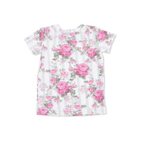 Cabbage Rose Stripe - Loungewear Short Set