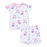 Golf Carts and Flowers - Loungewear Short Set