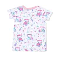 Golf Carts and Flowers - Loungewear Short Set