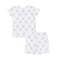 Heirloom Rose Stripe - Loungewear Short Set