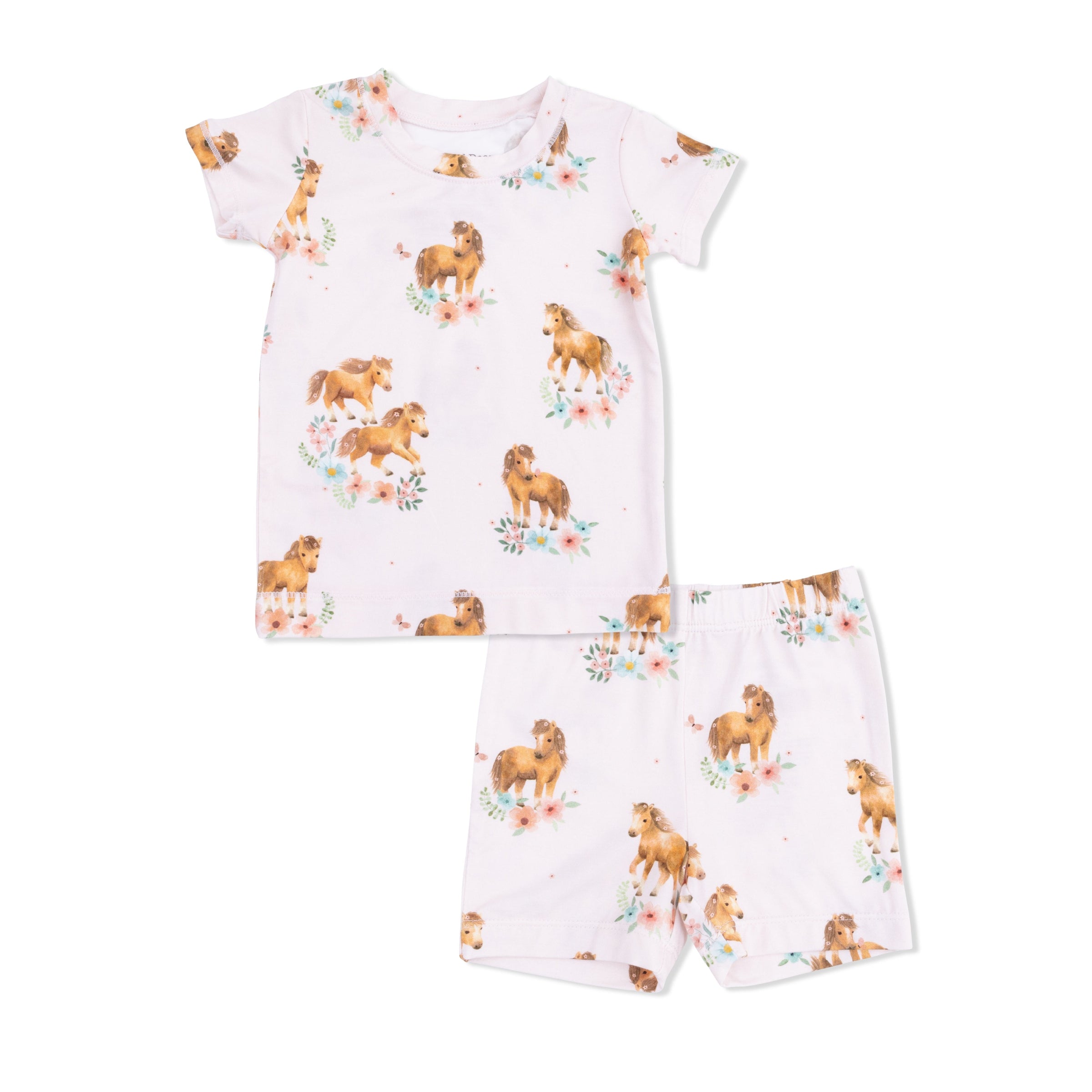 Pink Ponies - Loungewear Short Set