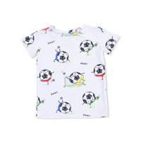 Soccer Balls Playing Soccer  Blue - Loungewear Short Set