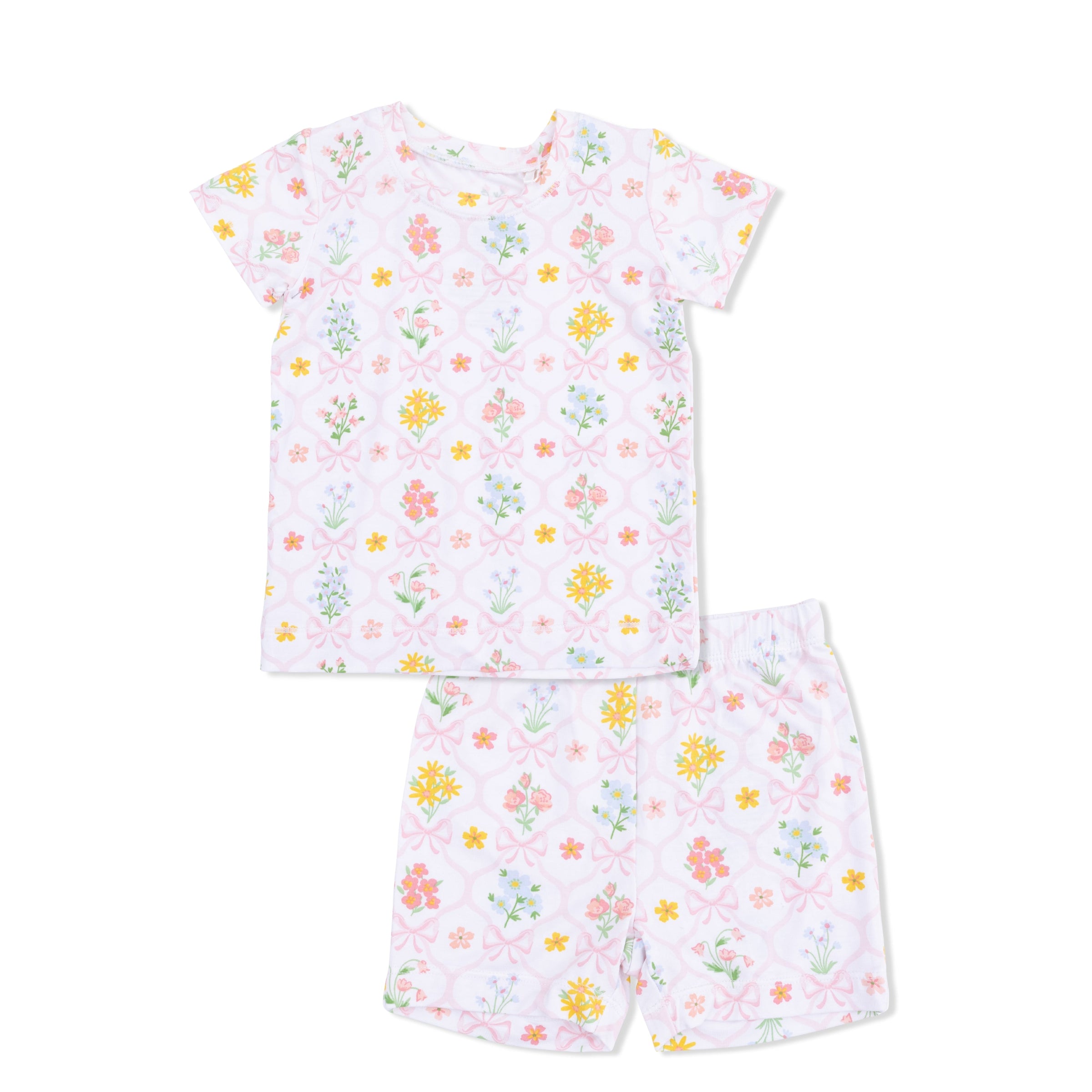 Spring Blooms Bow Trellis - Loungewear Short Set