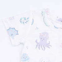 Floral Sea Creatures - Loungewear Short Set
