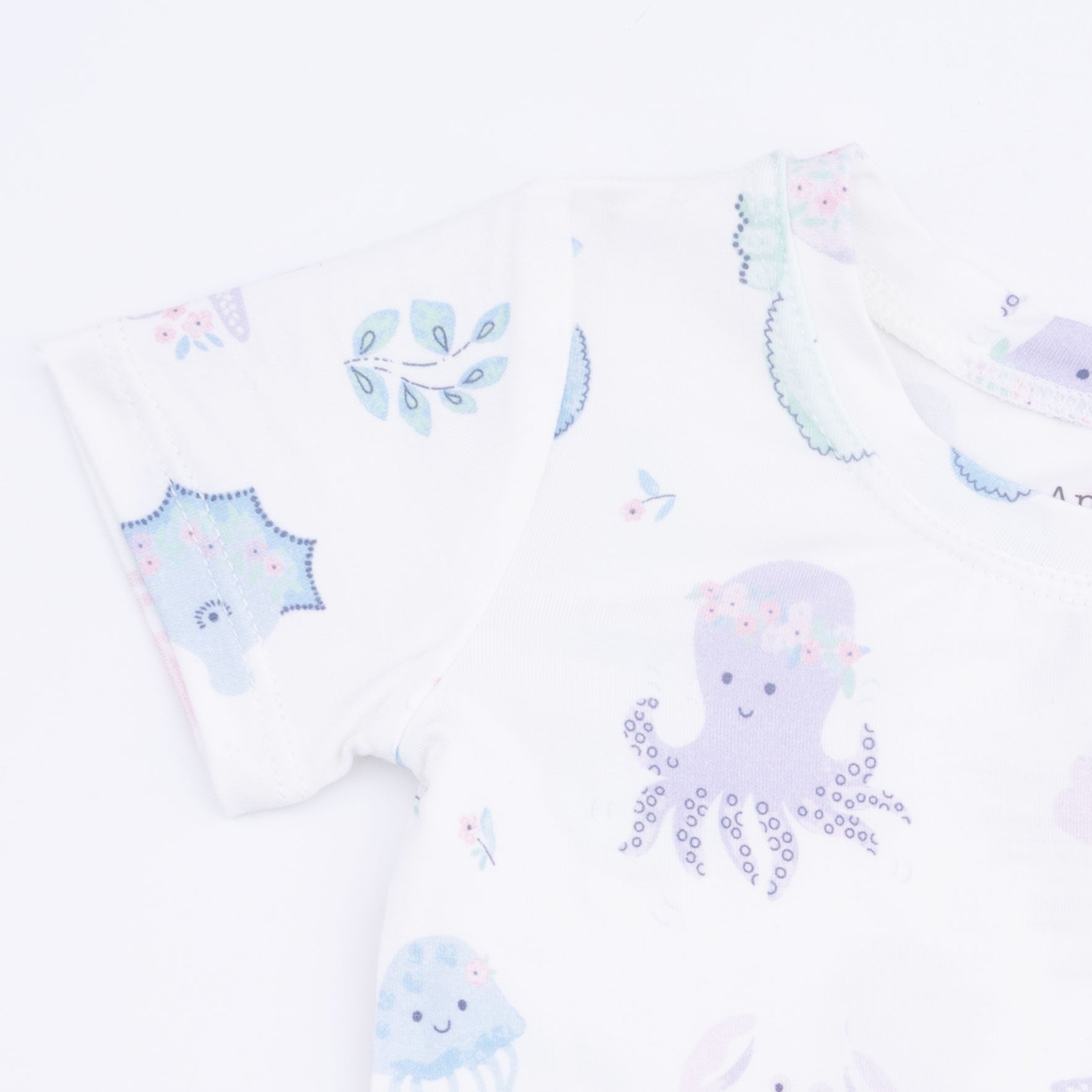 Floral Sea Creatures - Loungewear Short Set