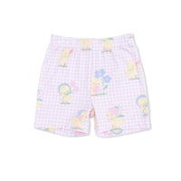 Vintage Spring Ducklings Pink - Loungewear Short Set