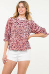 Velvet Sequin Detail Top