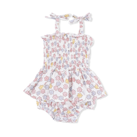 Sarah Floral - Smocked Bubble with Skirt
