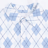 Blue Argyle - Polo with Casual Short