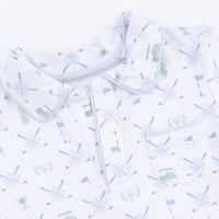 Golf Trellis Blue - Polo with Casual Short