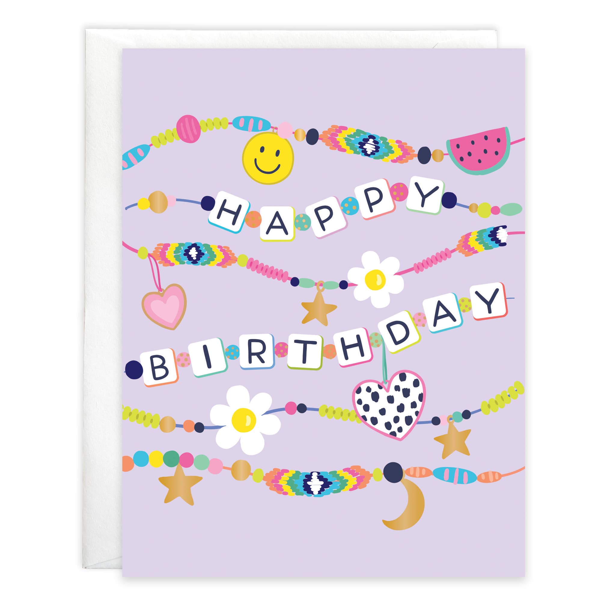 Birthday Greeting Card - Charm Bracelets