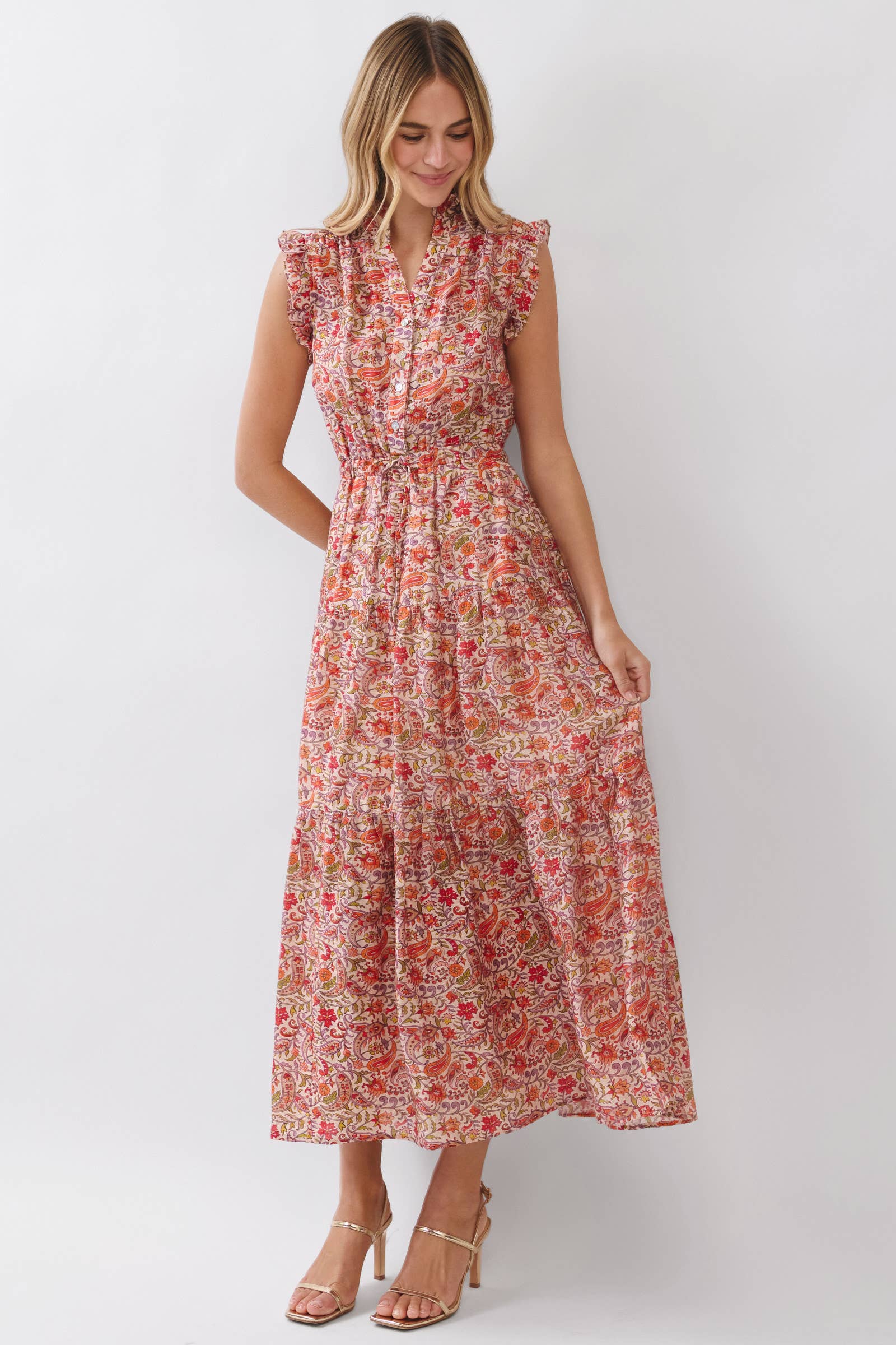 Karen - Floral Tiered Maxi Dress