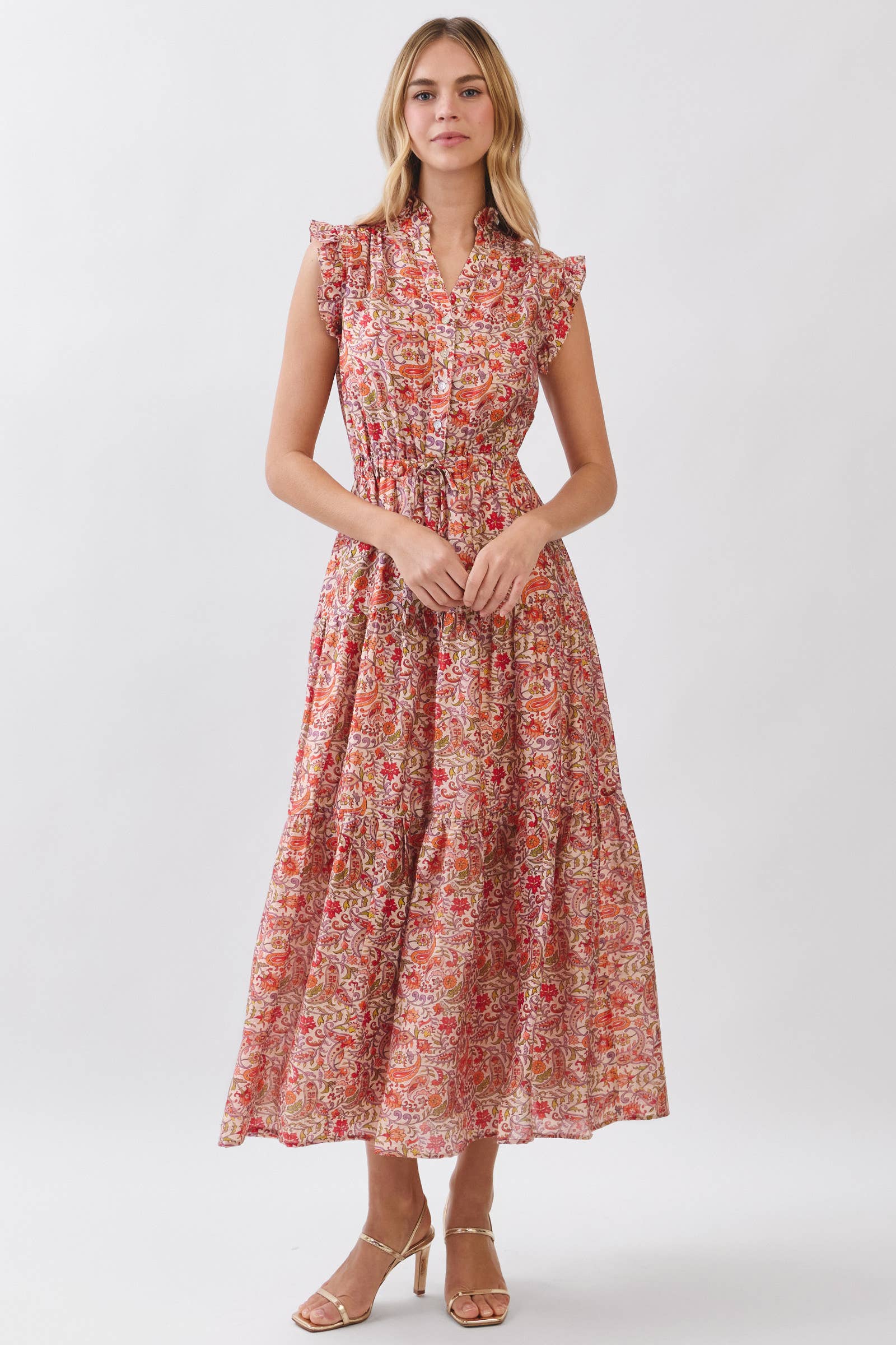 Karen - Floral Tiered Maxi Dress