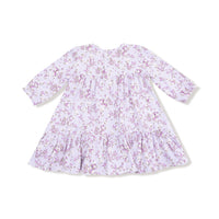 Sweet Dream Florals - Smocked Ruffle Long Sleeve Tiered Dress + Leggings