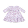 Sweet Dream Florals - Smocked Ruffle Long Sleeve Tiered Dress + Leggings
