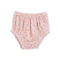 Carrie Floral Pink - Long Sleeve Dress + Diaper Cover