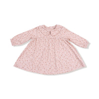 Carrie Floral Pink - Long Sleeve Dress + Diaper Cover