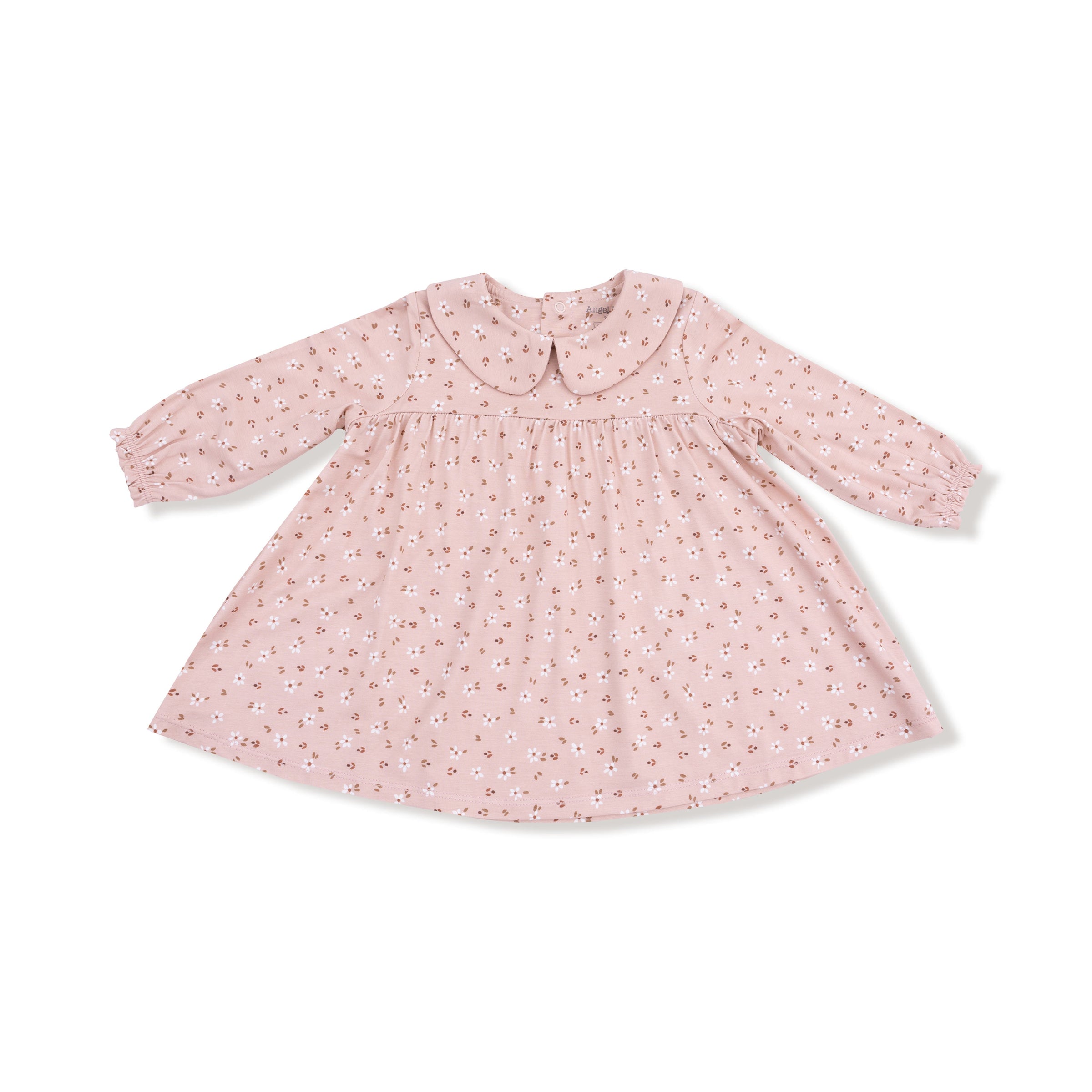 Carrie Floral Pink - Long Sleeve Dress + Diaper Cover