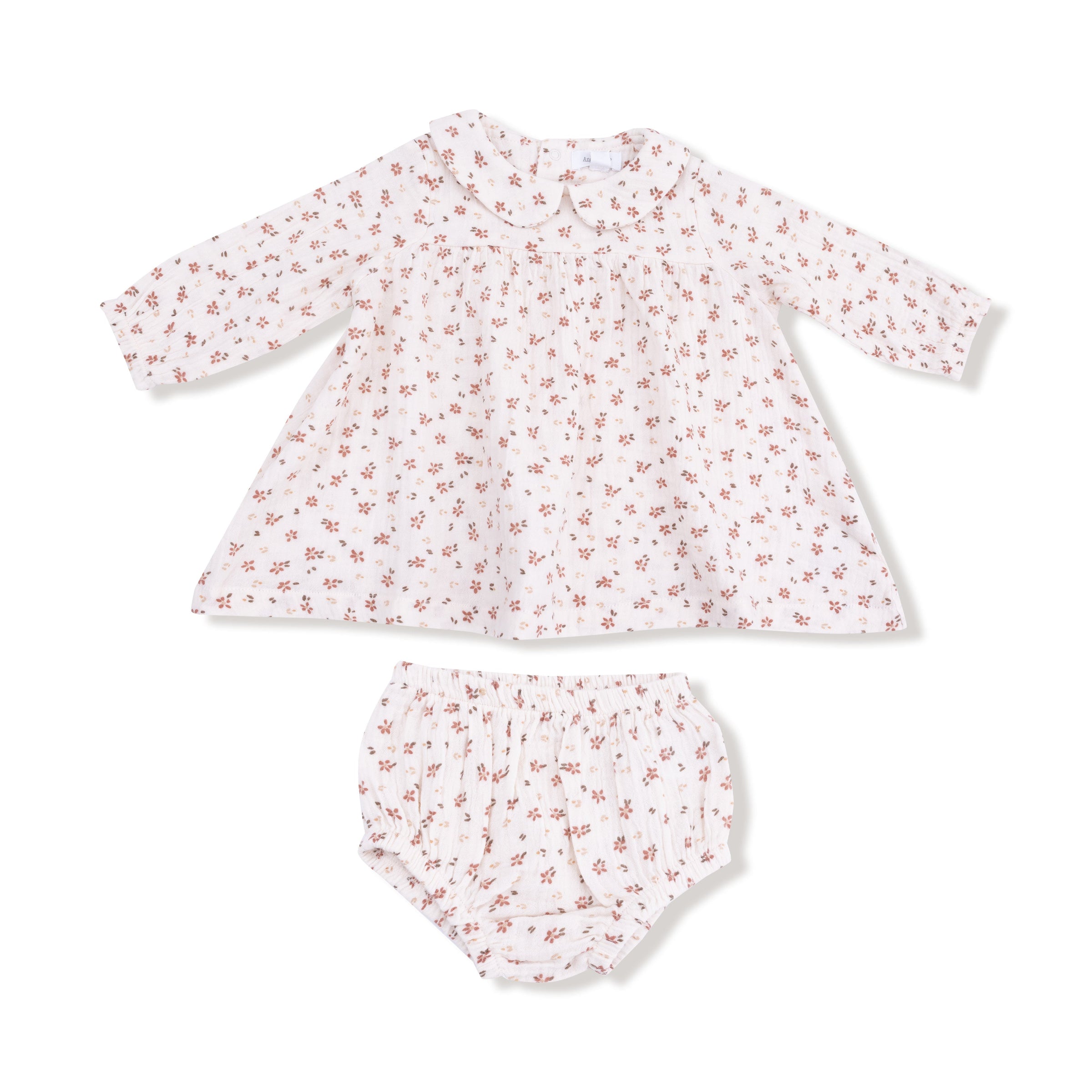 Carrie Floral - Long Sleeve Dress + Diaper Cover