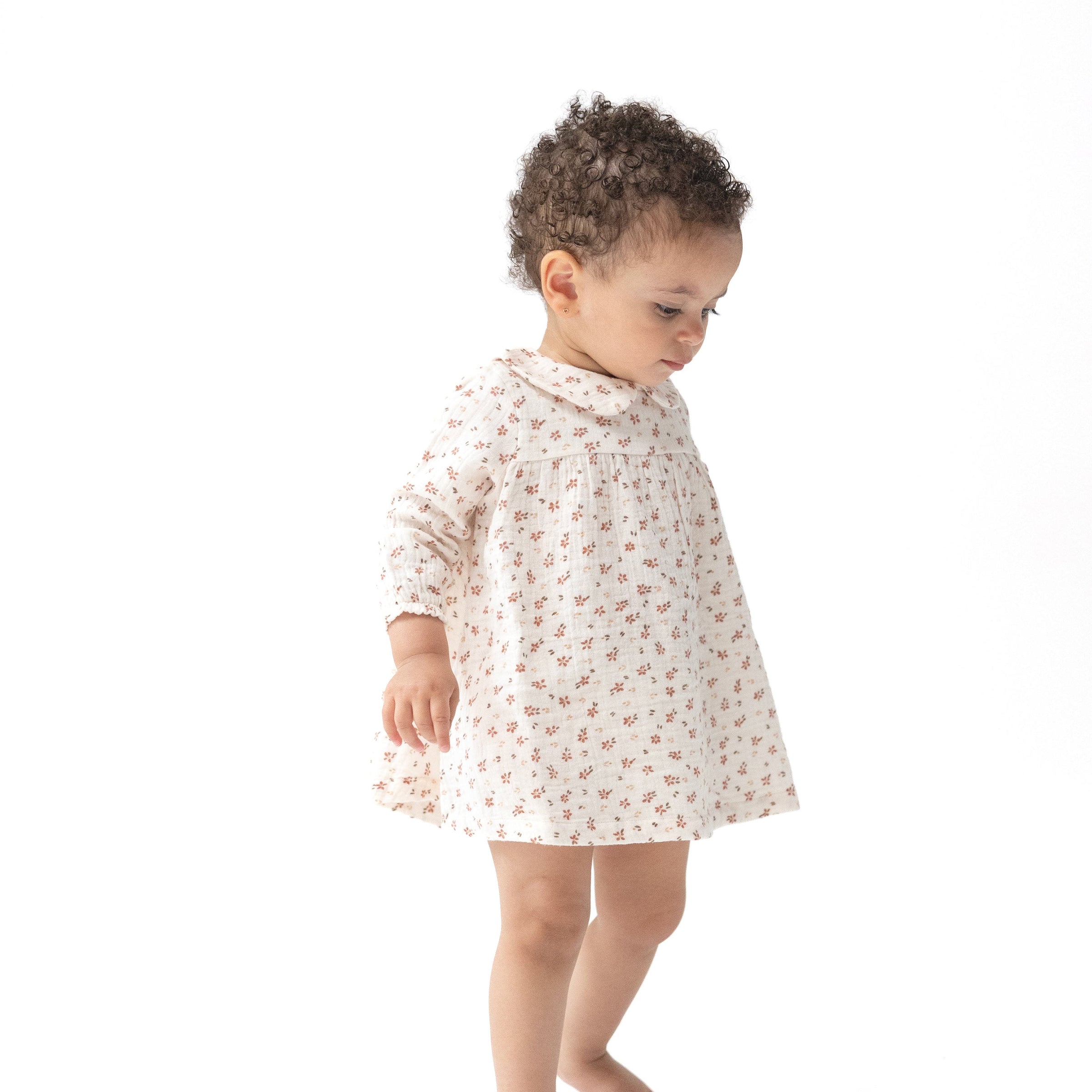 Carrie Floral - Long Sleeve Dress + Diaper Cover