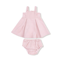 Veiled Pink - Ruffle Jumper with Diaper Cover