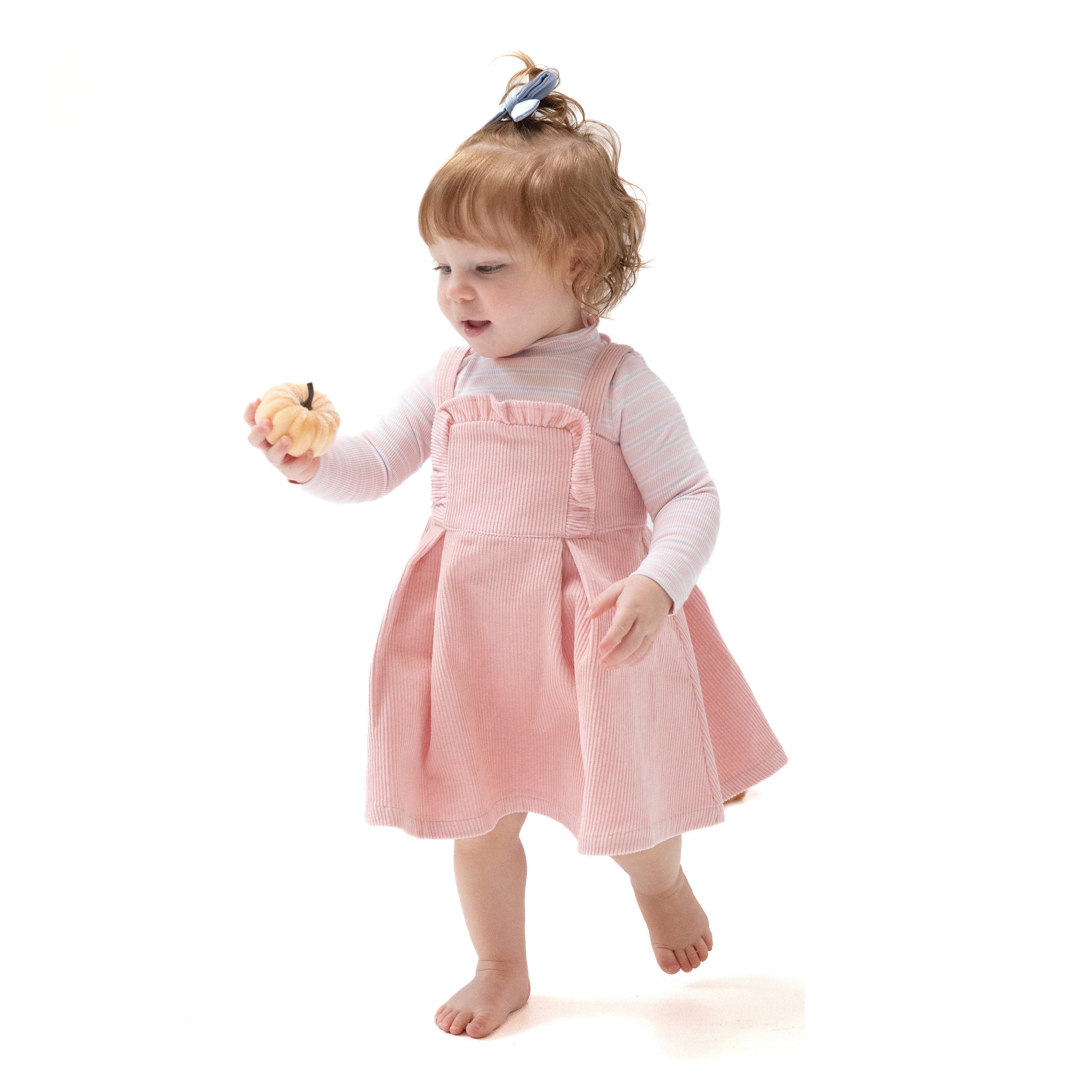 Veiled Pink - Ruffle Jumper with Diaper Cover