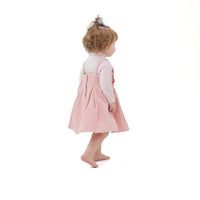 Veiled Pink - Ruffle Jumper with Diaper Cover
