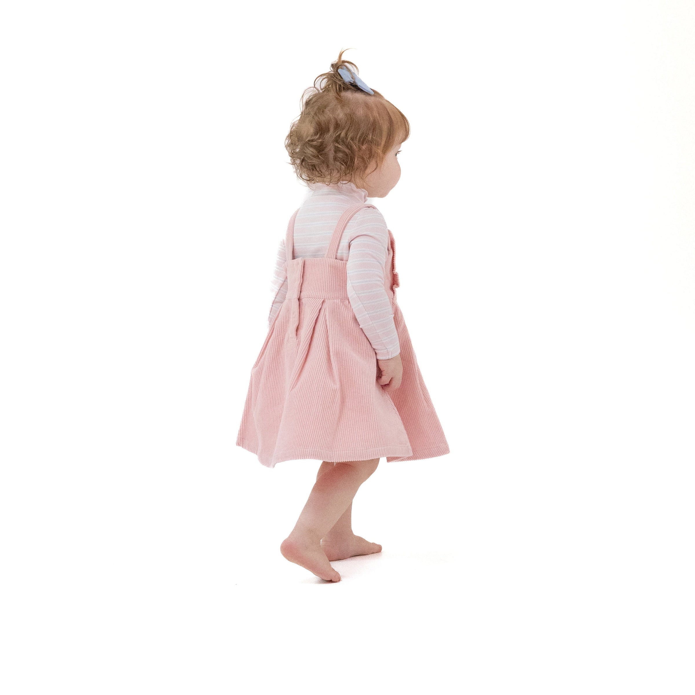 Veiled Pink - Ruffle Jumper with Diaper Cover