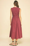 Georgina Front Tie Smocking Dress