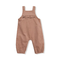 Cafe Au Lait - Yoke Ruffle Overall