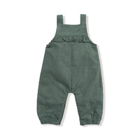 Dark Ivy - Yoke Ruffle Overall