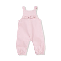 Veiled Pink - Yoke Ruffle Overall