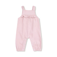 Veiled Pink - Yoke Ruffle Overall