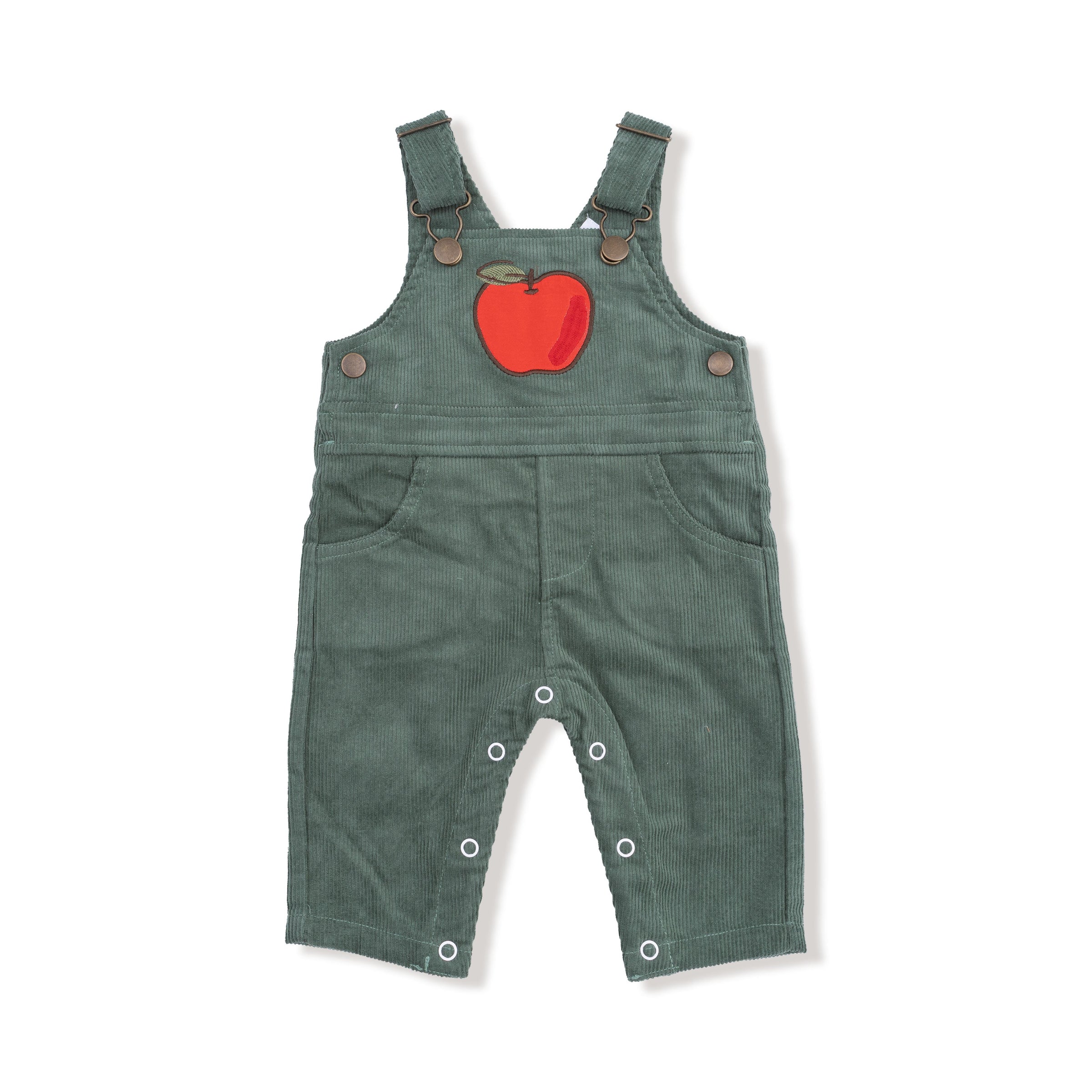 Dark Ivy - Classic Overall with Apple Applique