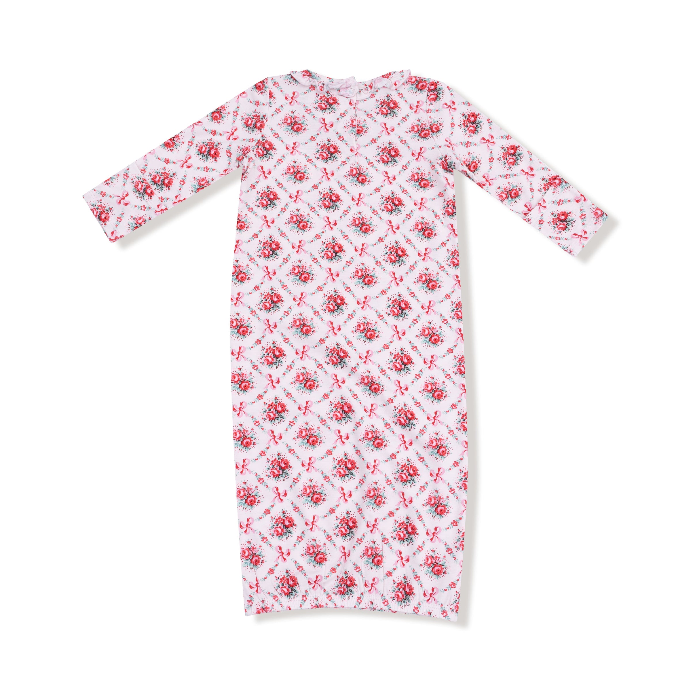 Rose Bow Lattice - Kimono Gown