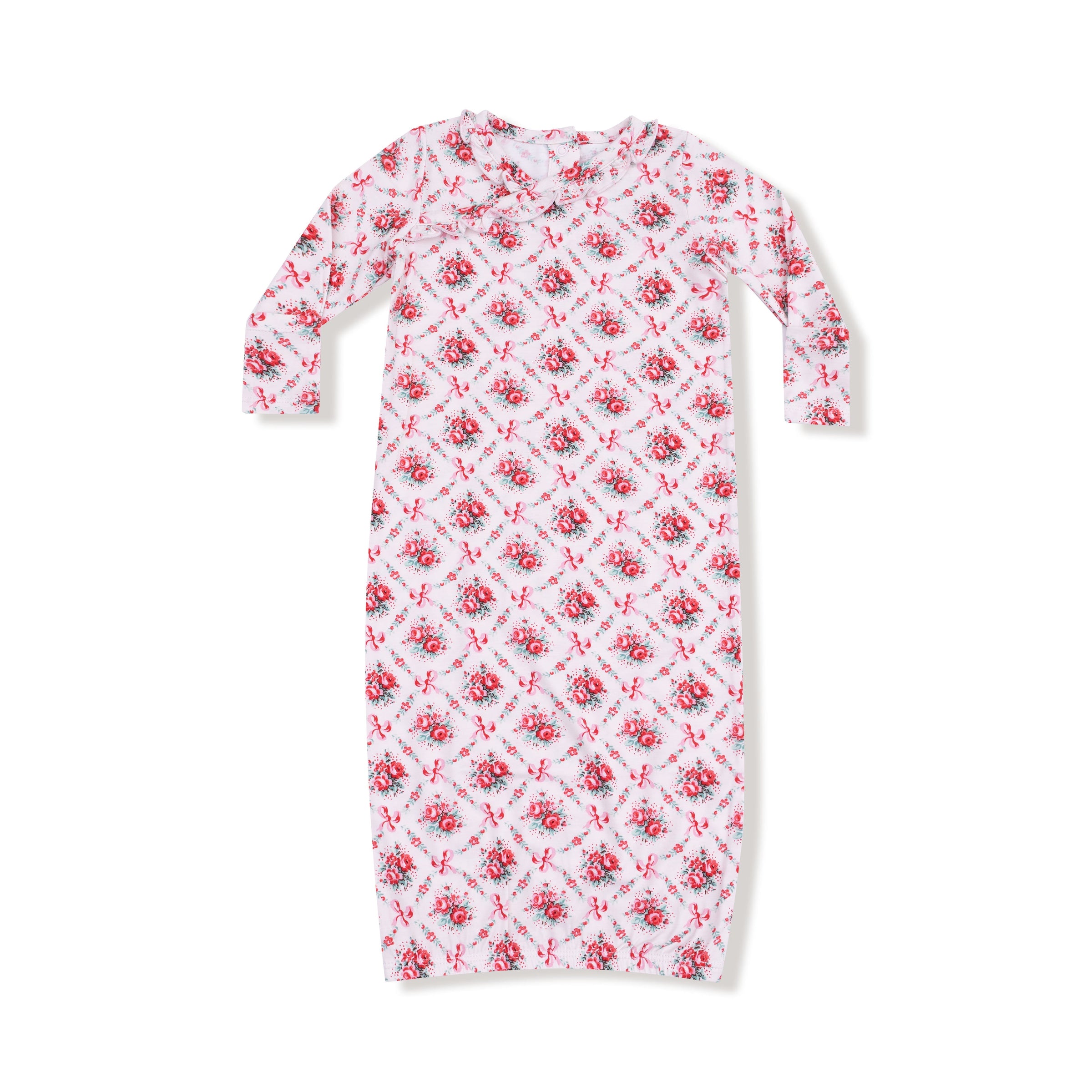 Rose Bow Lattice - Kimono Gown