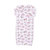 Football Cheer Nursery - Kimono Gown and Ruffle Knotted Hat