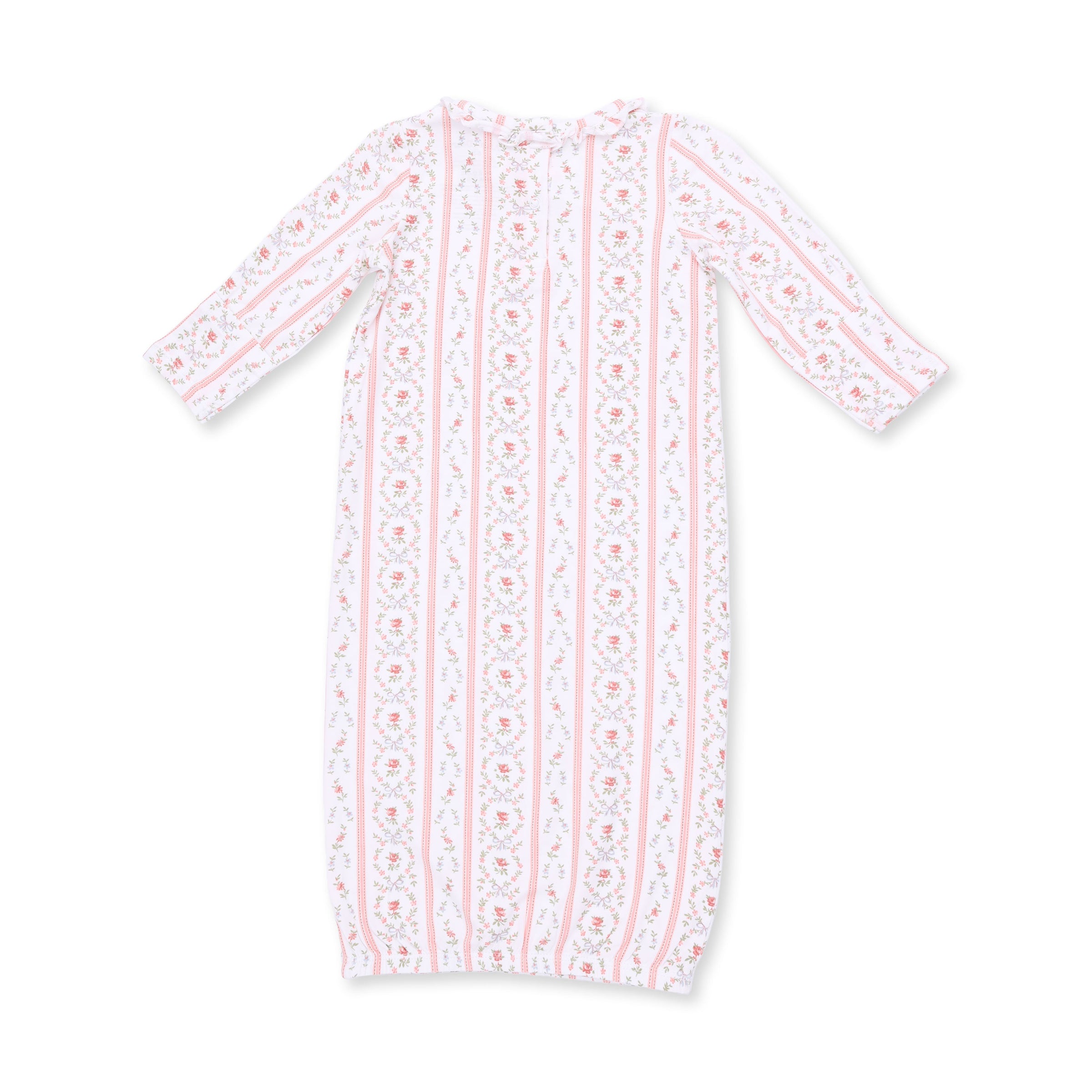Marnie Rosebud Stripe - Kimono Gown and Knotted Hat