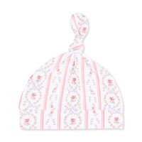 Marnie Rosebud Stripe - Kimono Gown and Knotted Hat