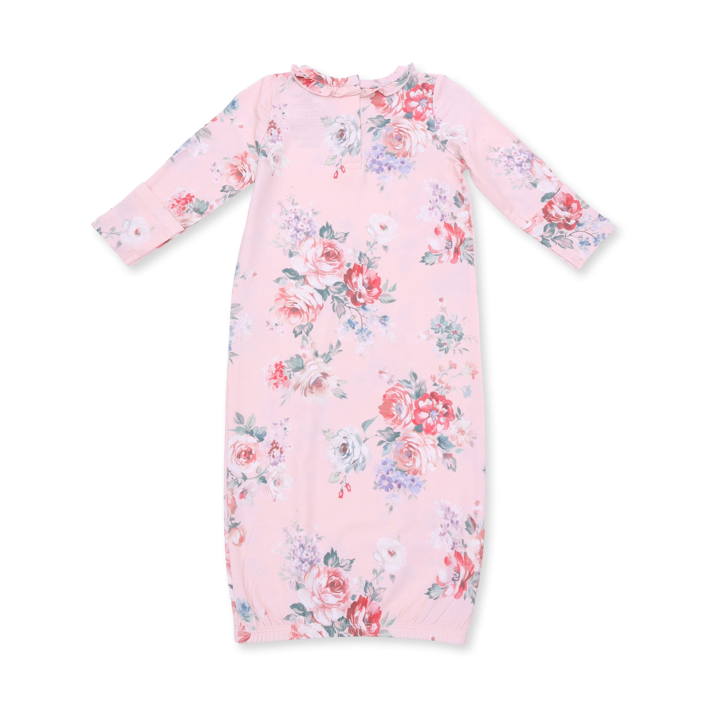 Painterly Rose Bouquets - Kimono Gown and Knot Headband