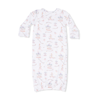 Carousel with Bows - Kimono Gown & Knot Headband