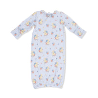Country Stitch Floral - Kimono Gown & Knot Headband