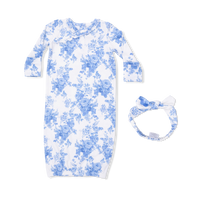 Dream Cottage Floral - Kimono Gown & Knot Headband