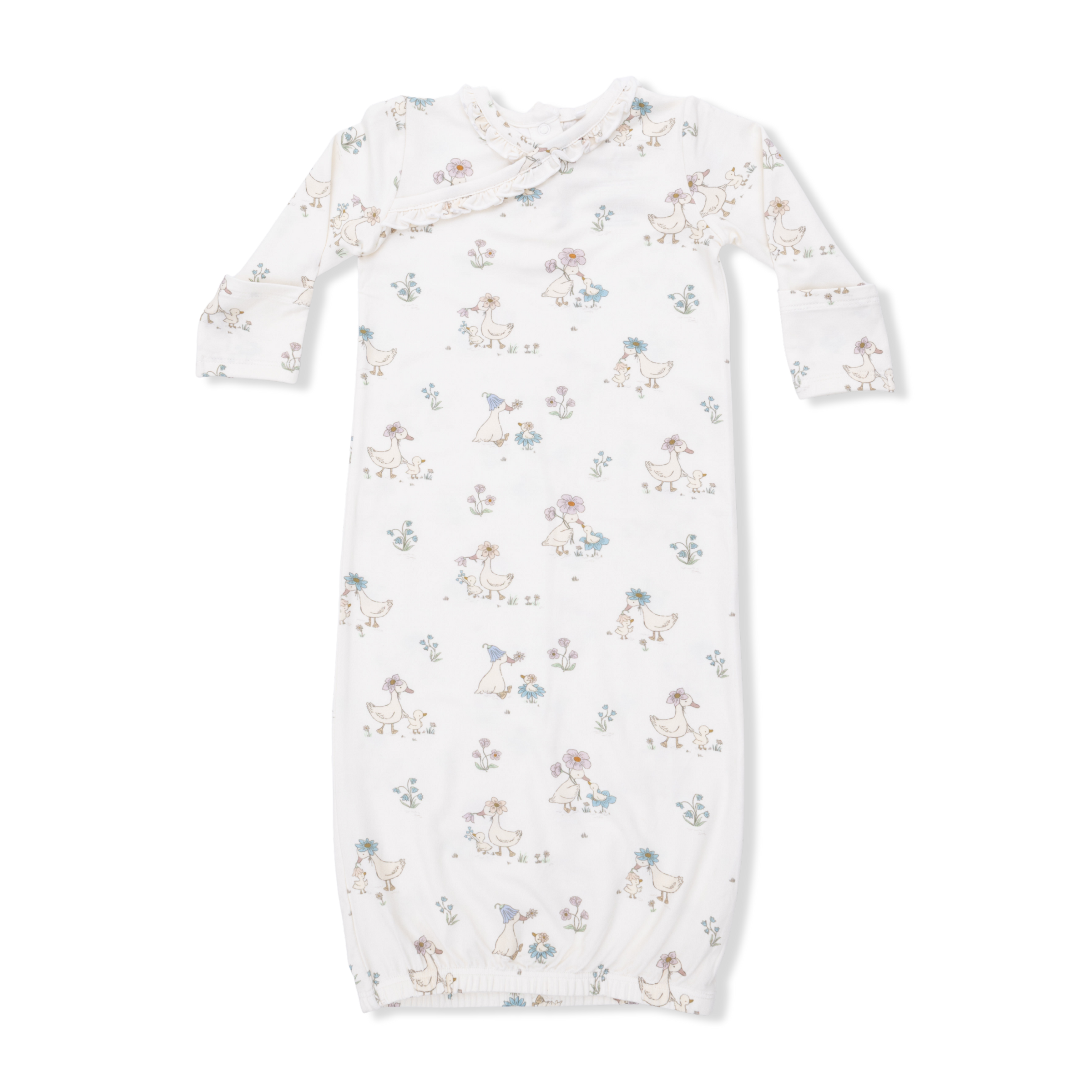 Flower Ducklings - Kimono Gown & Knot Headband
